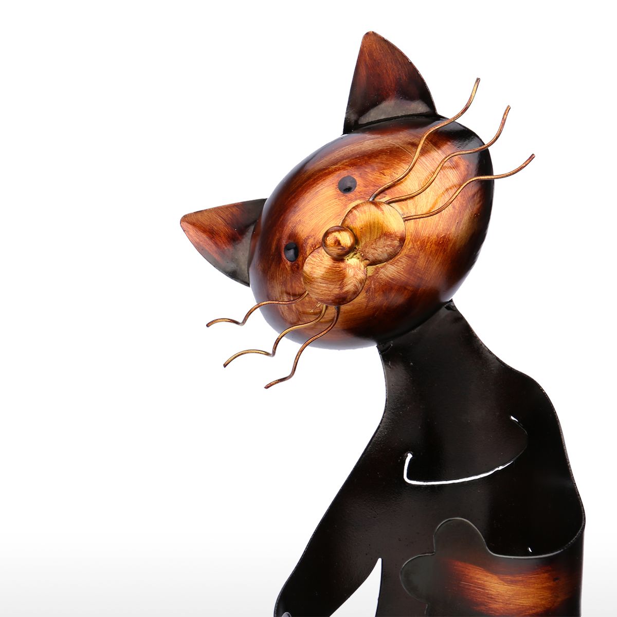 Chrome Cat Wine Holder