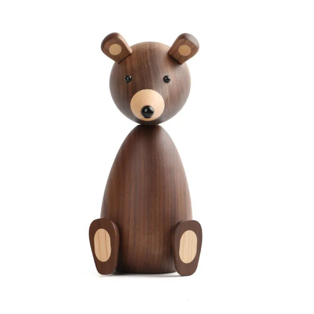 Nordic Wooden Bear Sculptures