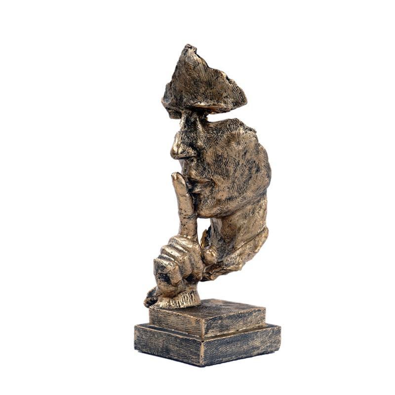 Silence is Golden Mask Sculpture