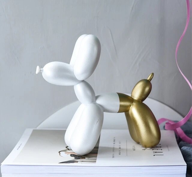 White Gold Ballon Dog