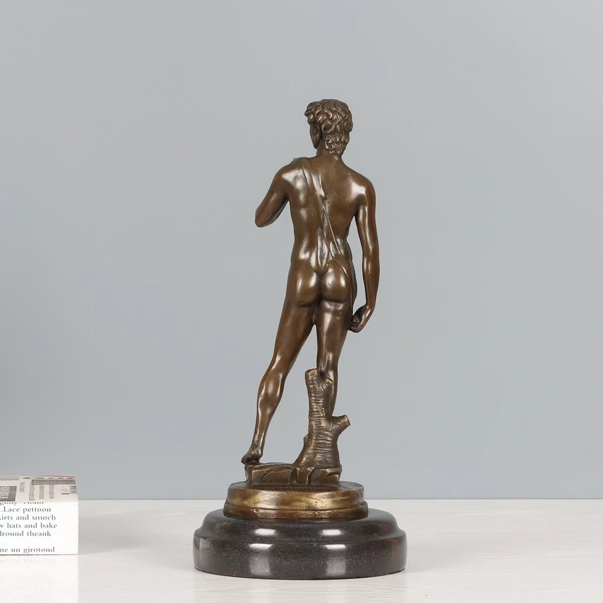 Bronze David <br> by Michelangelo 26 cm