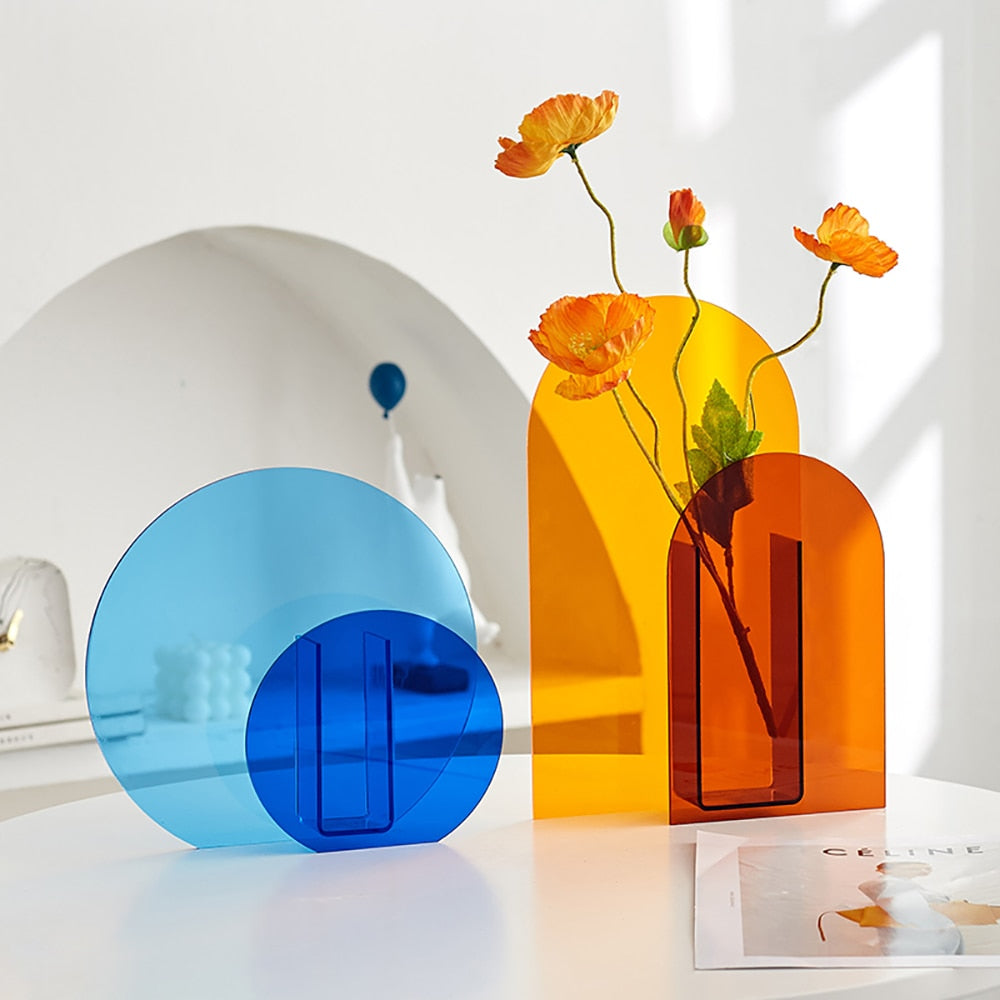 Duo Color Acrylic Vase