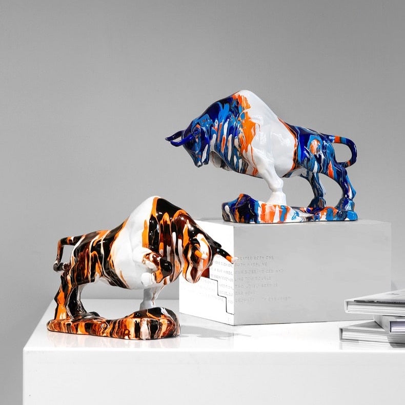 Nordic Art Bull Figurine