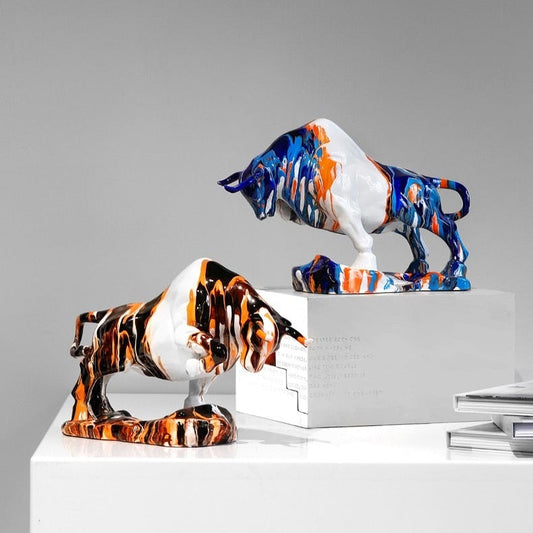 Nordic Art Bull Figurine
