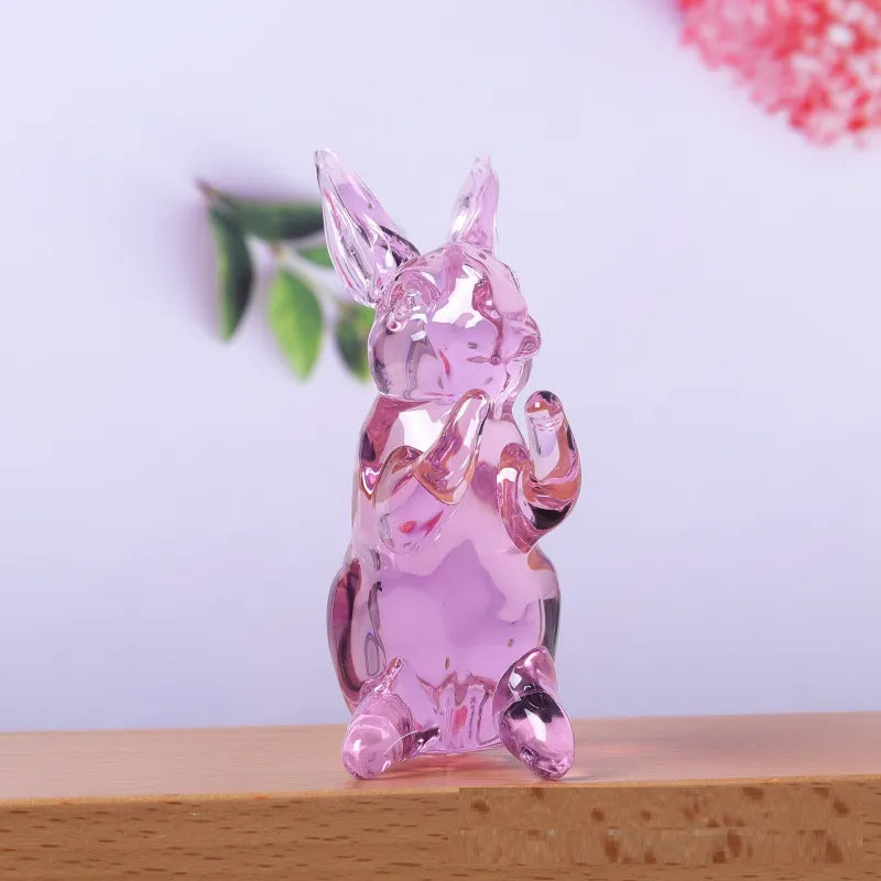 Hoppy Crystal Bunny Sculpture