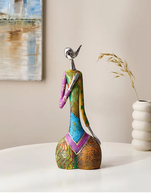 Contemporary Decorative Woman Statue 35 cm