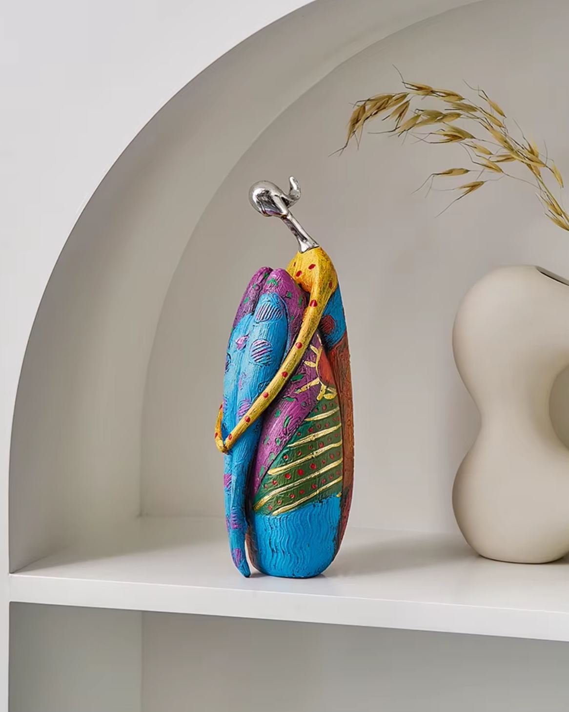 Contemporary Decorative Woman Statue 23 cm