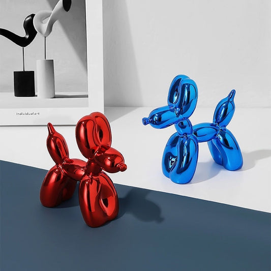 Metallic Balloon Dog Figurine