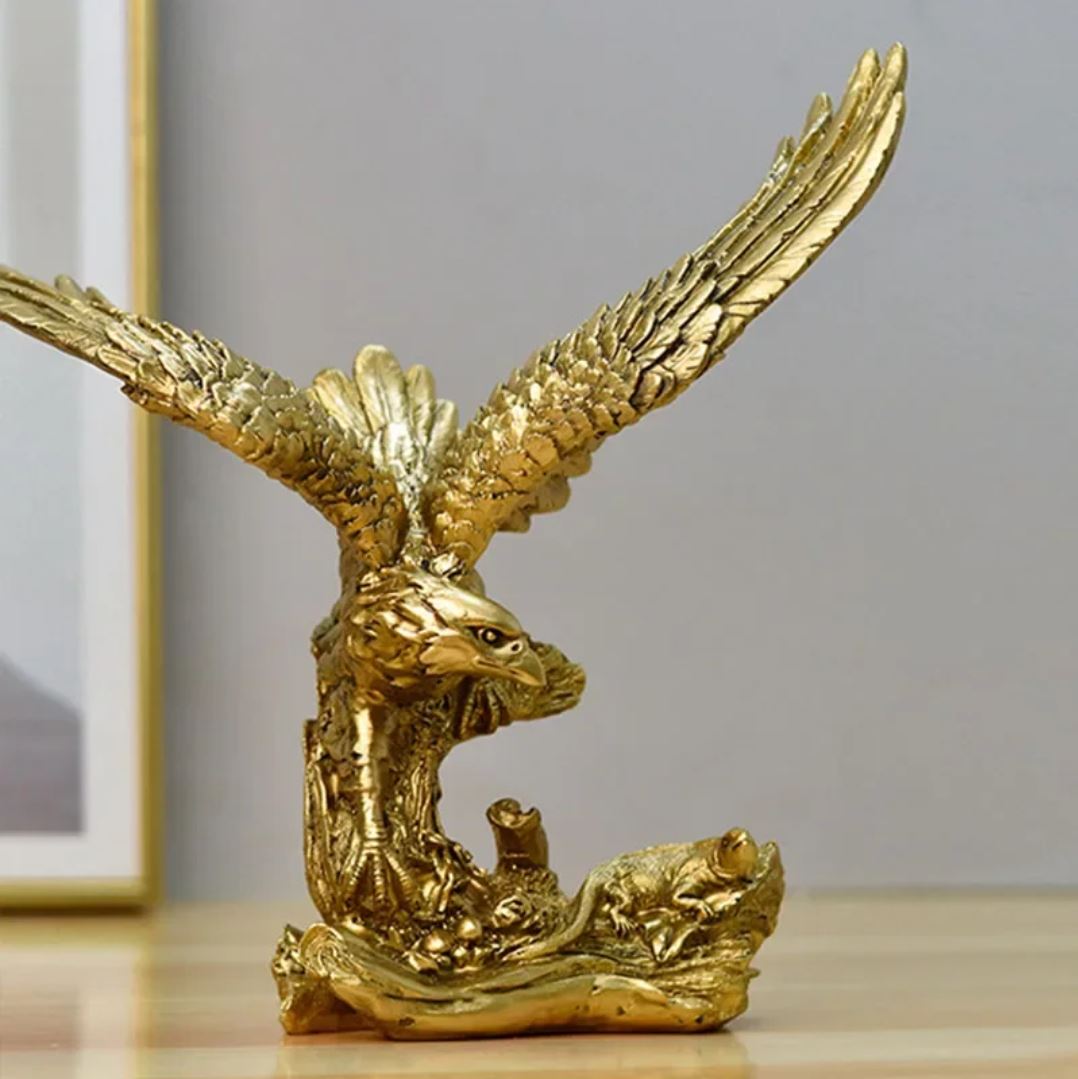 Gold Eagle Statue 20 cm