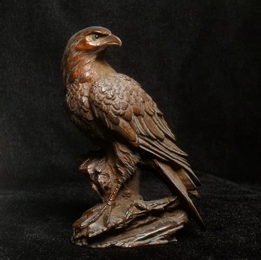 Wooden Eagle Statuette 9 cm