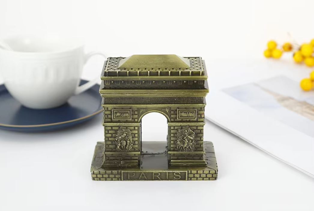 Arc de Triomphe Statue in Metal 8 cm