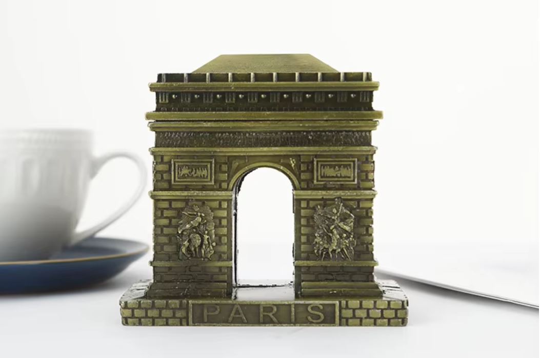 Arc de Triomphe Statue in Metal 8 cm