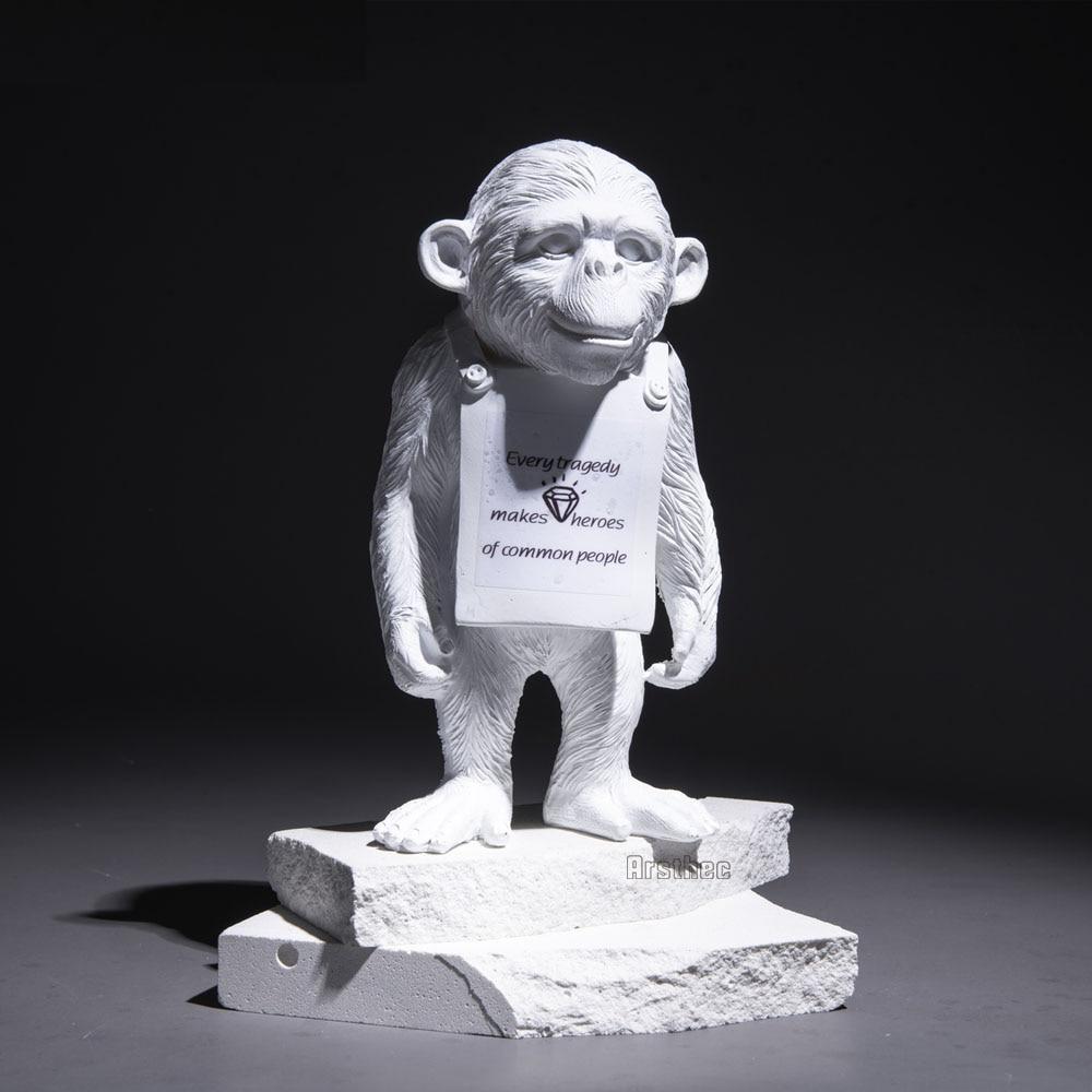 Banksy Monkey Street Art Sculpture