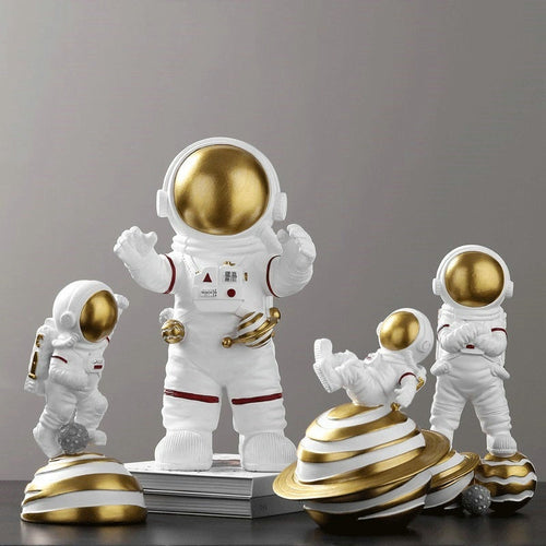 Astronaut on Planet Saturn