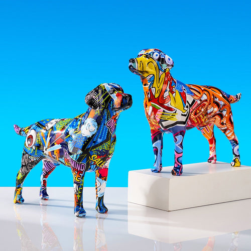 Graffiti Dog Statuette