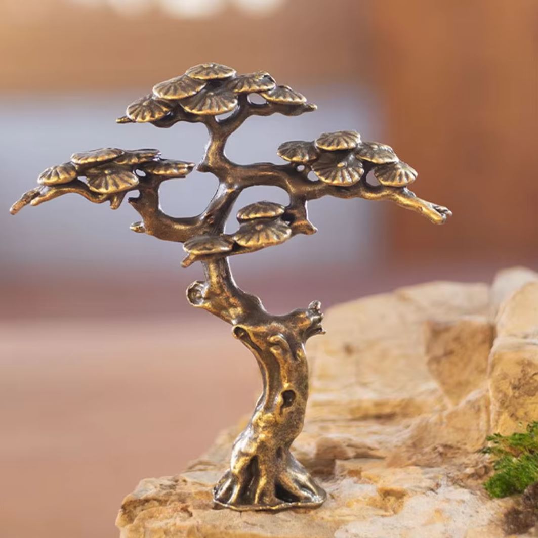 Bonsai Statue in Metal 10 cm