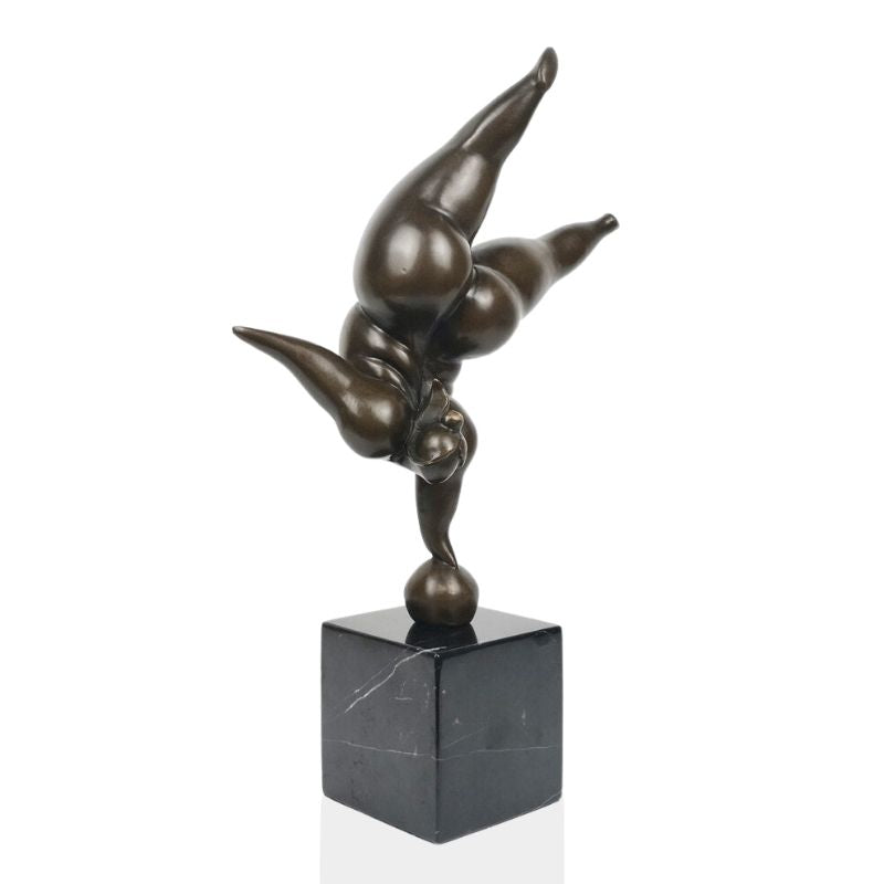 Botero Woman Sculpture in Bronze 34 cm