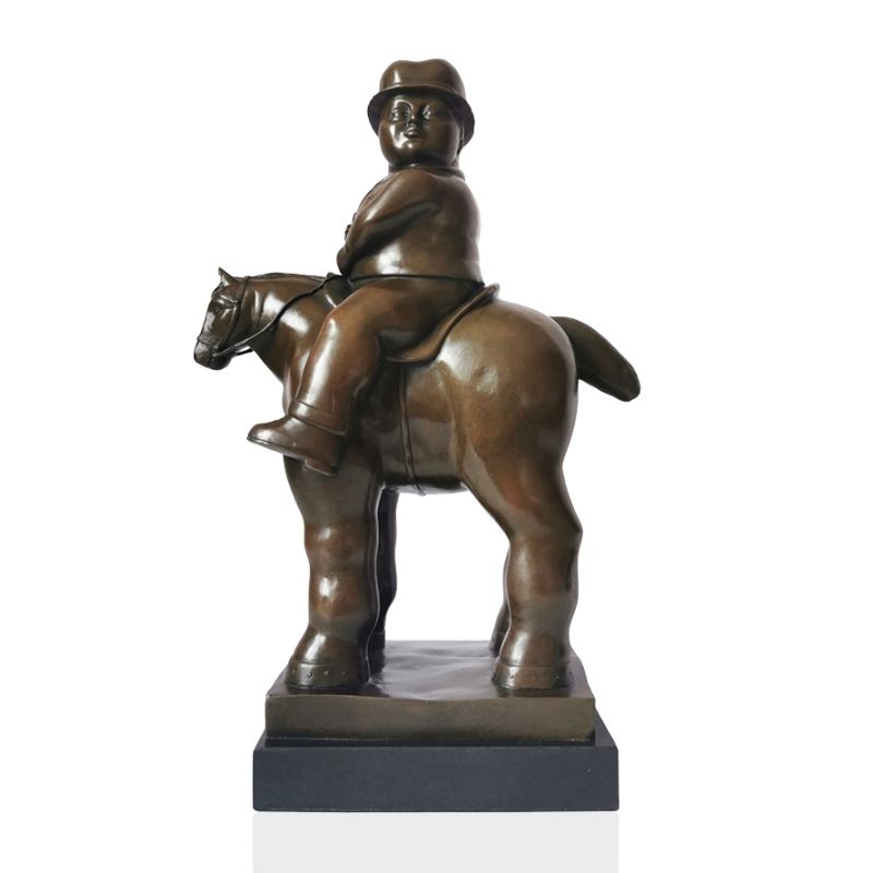 Bronze Statue, Reproduction of Botero Sculpture, 38 cm