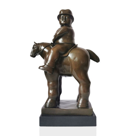 Bronze Statue, Reproduction of Botero Sculpture, 38 cm