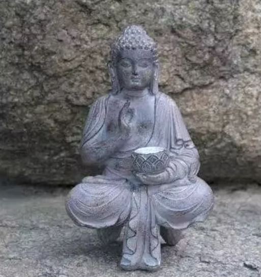Buddha Statue in Resin for Outdoors 27 cm