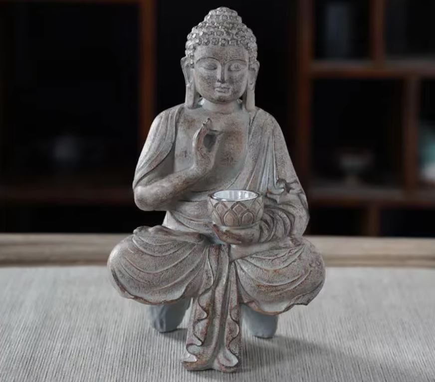 Buddha Statue in Resin for Outdoors 27 cm