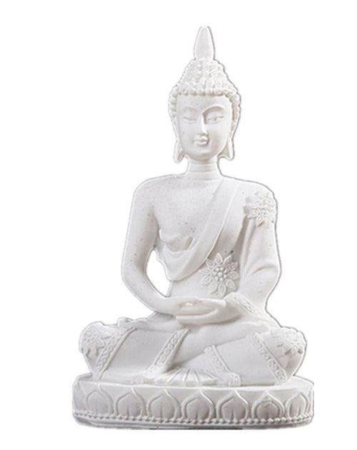 Buddha Statue, White, 11 cm