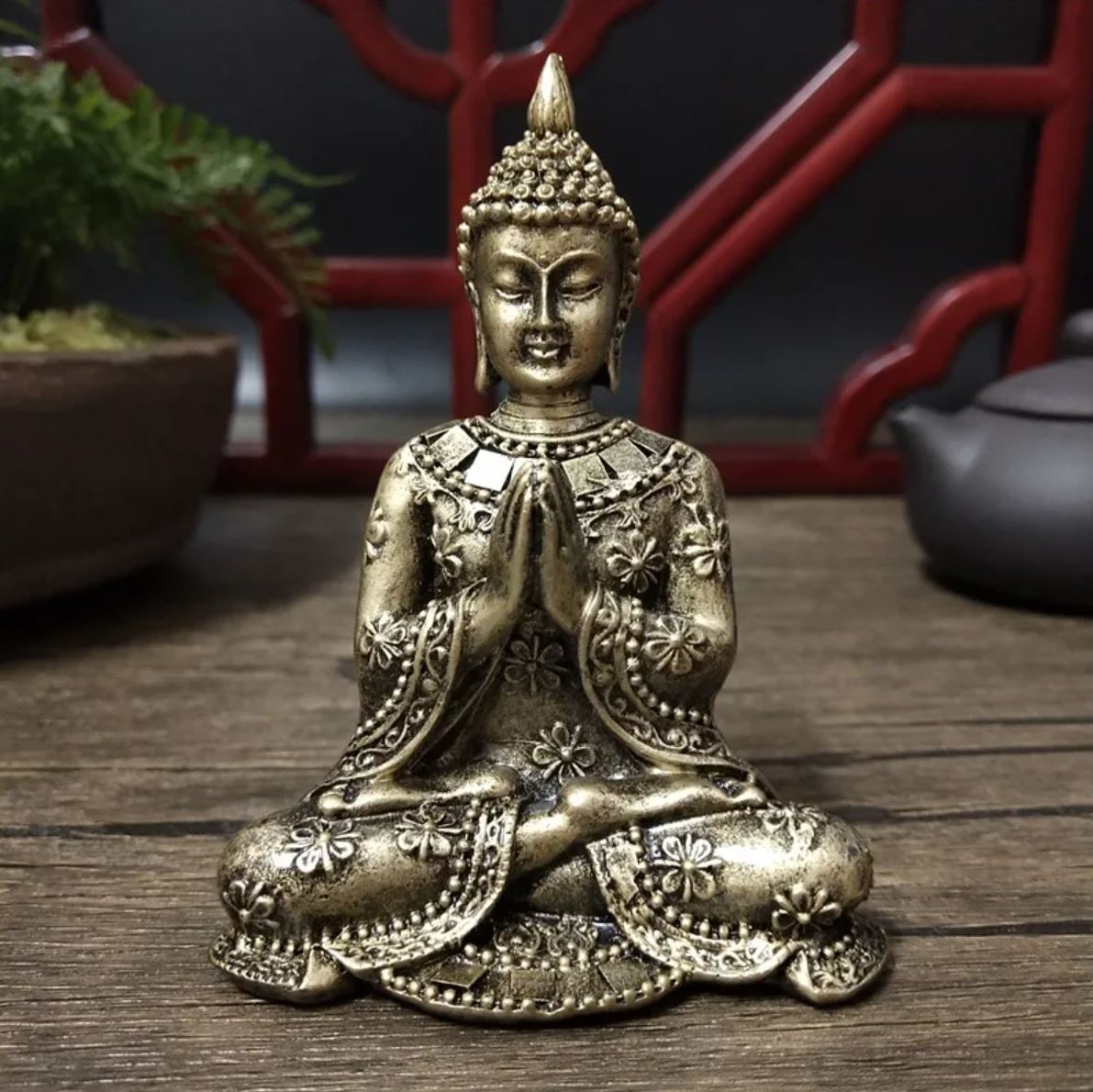 Female Buddha Statue, Bronze, 10 cm