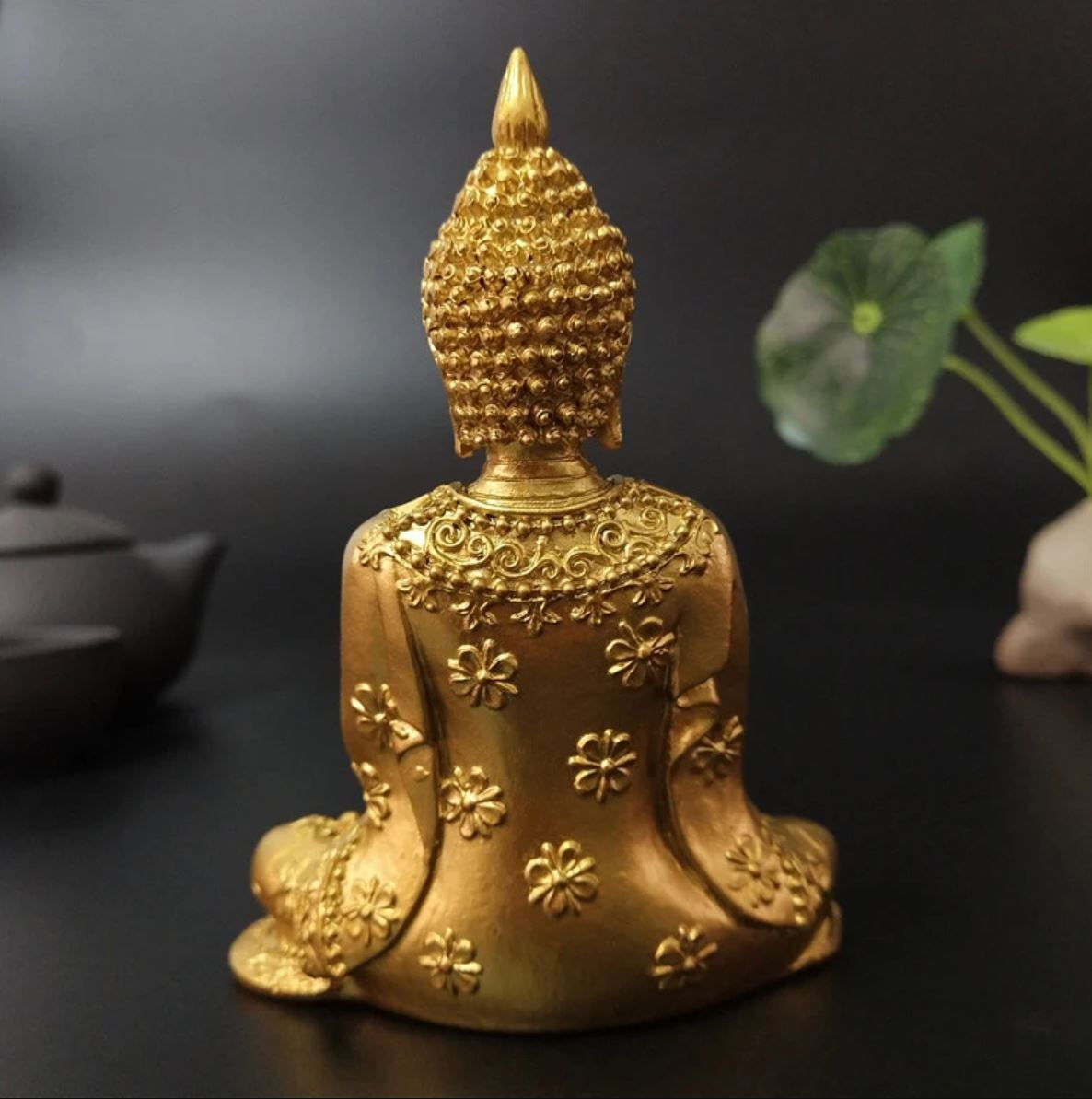 Female Buddha Statue, Gold, 10 cm