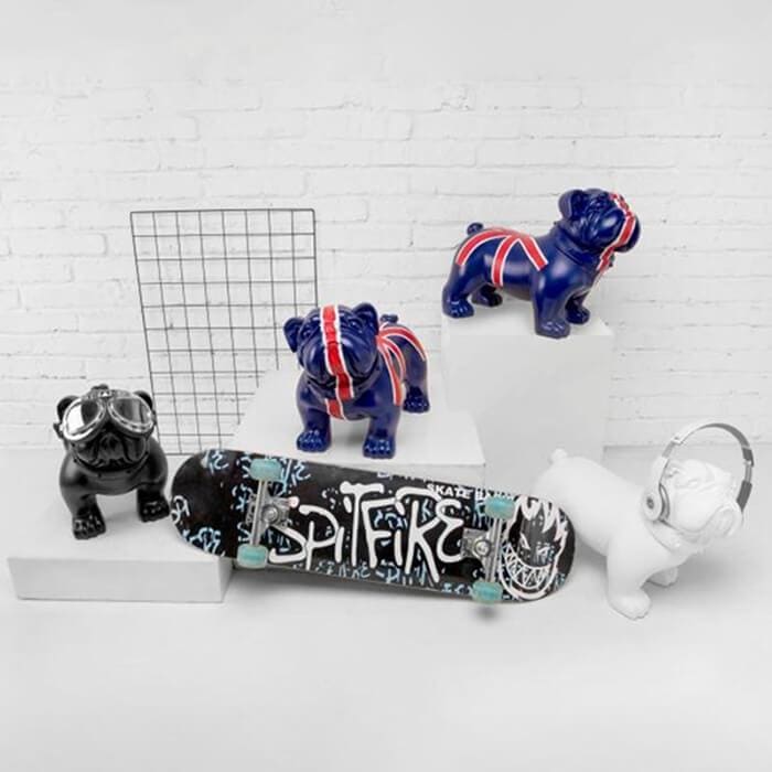 Dog Statue <br/> United Kingdom Bulldog 42 cm