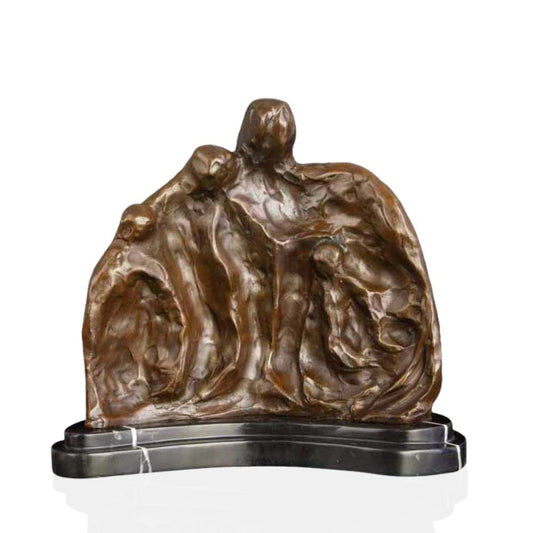 Abstract Bronze Sculpture <br/> Family 25 cm