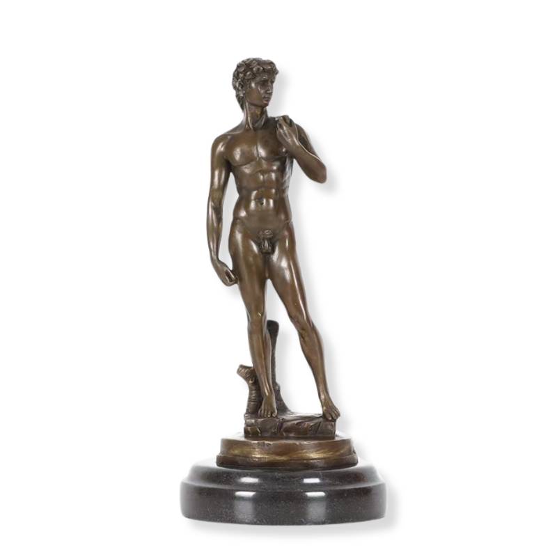 Bronze David <br> by Michelangelo 26 cm