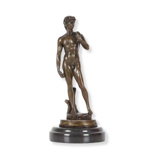 Bronze David <br> by Michelangelo 26 cm