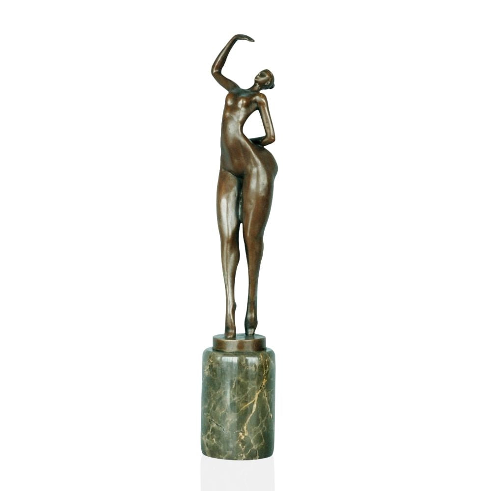'Posing' Woman Bronze in Bronze 44 cm