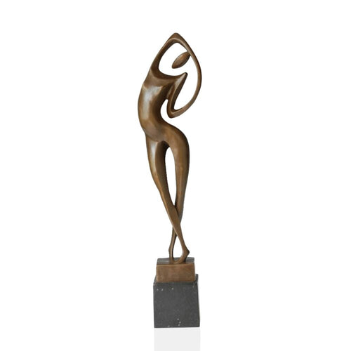 Bronze Sculpture <br/> Woman Statue 53 cm
