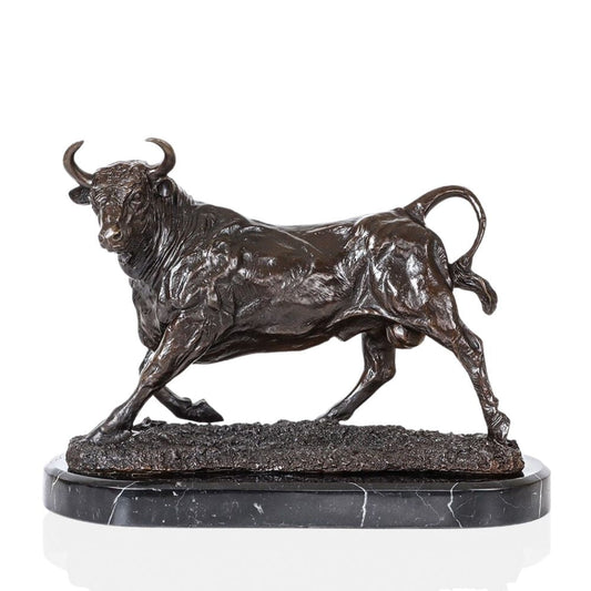 Bronze Sculpture <br/> Bull 28 cm