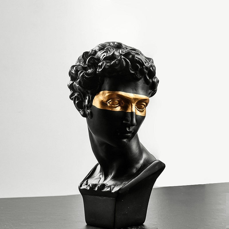 Greek Statue Bust, David, 15 cm / 30 cm