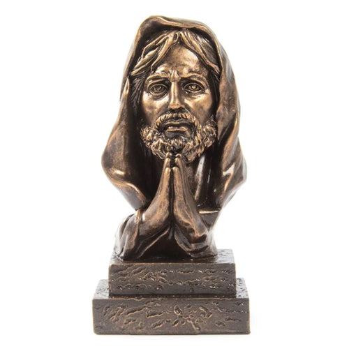 Jesus Christ Bust, Bronze Effect, 14 cm