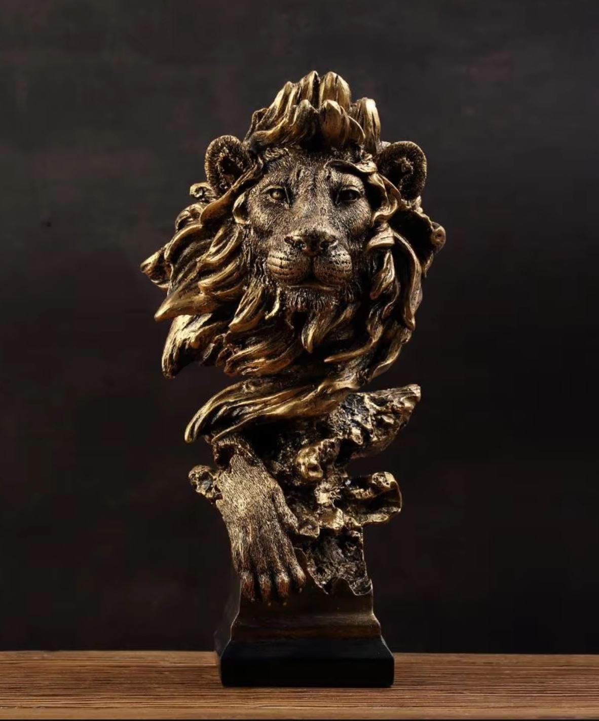 Lion Bust Statue 41 cm