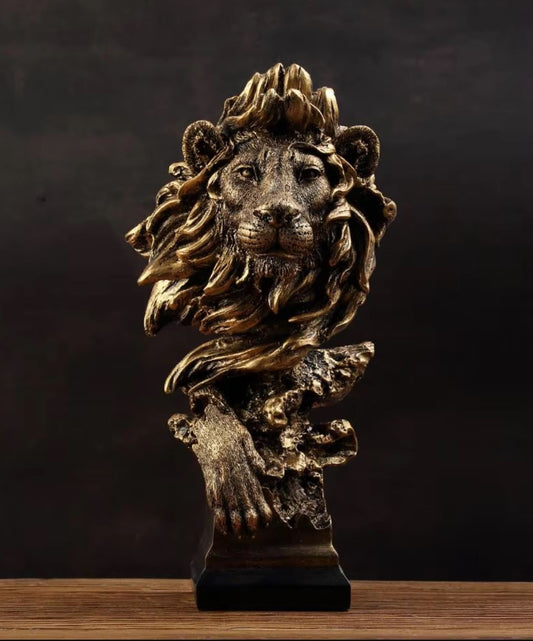 Lion Bust Statue 41 cm