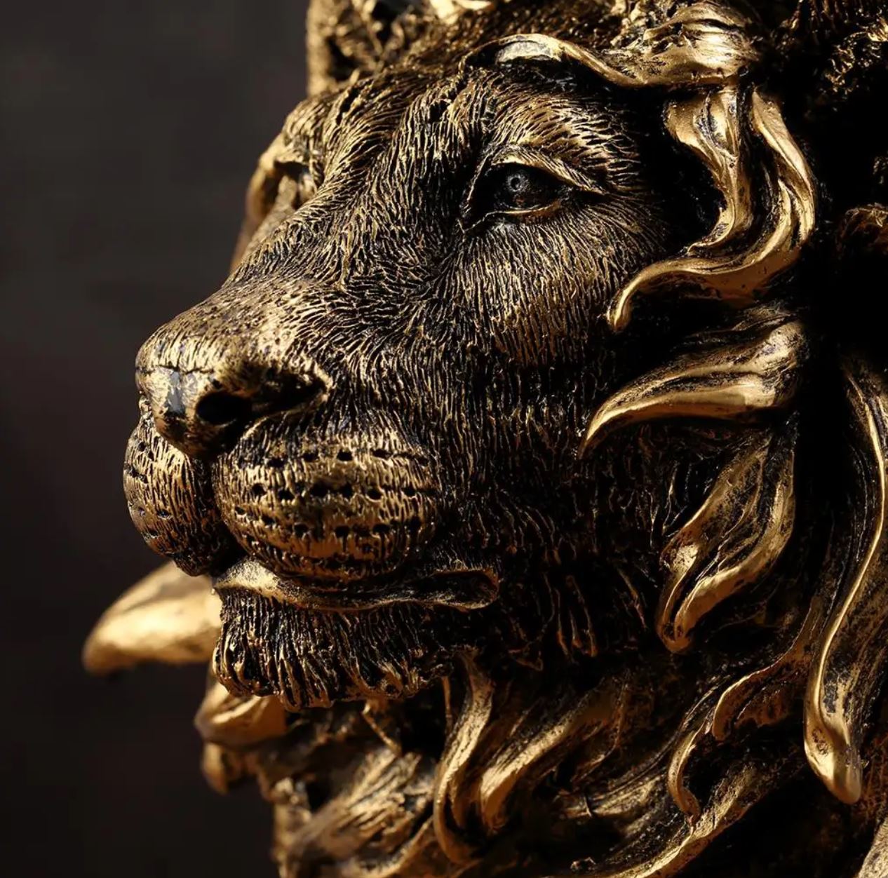 Lion Bust Statue 41 cm