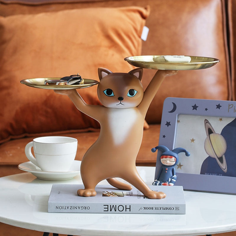 Whisker Butler™ Cat Tray Sculpture