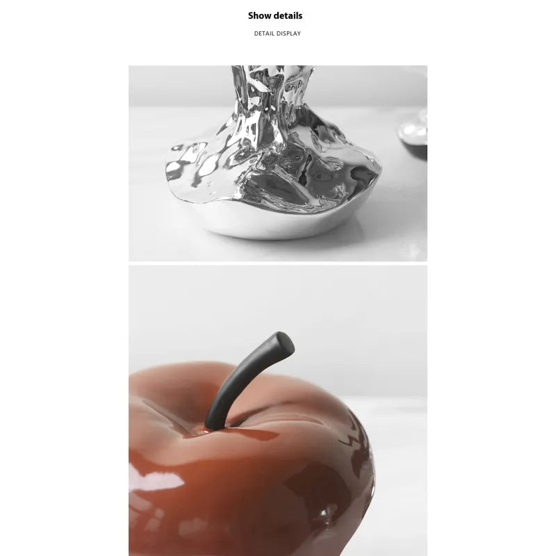 Ceramic Apple Sculpture