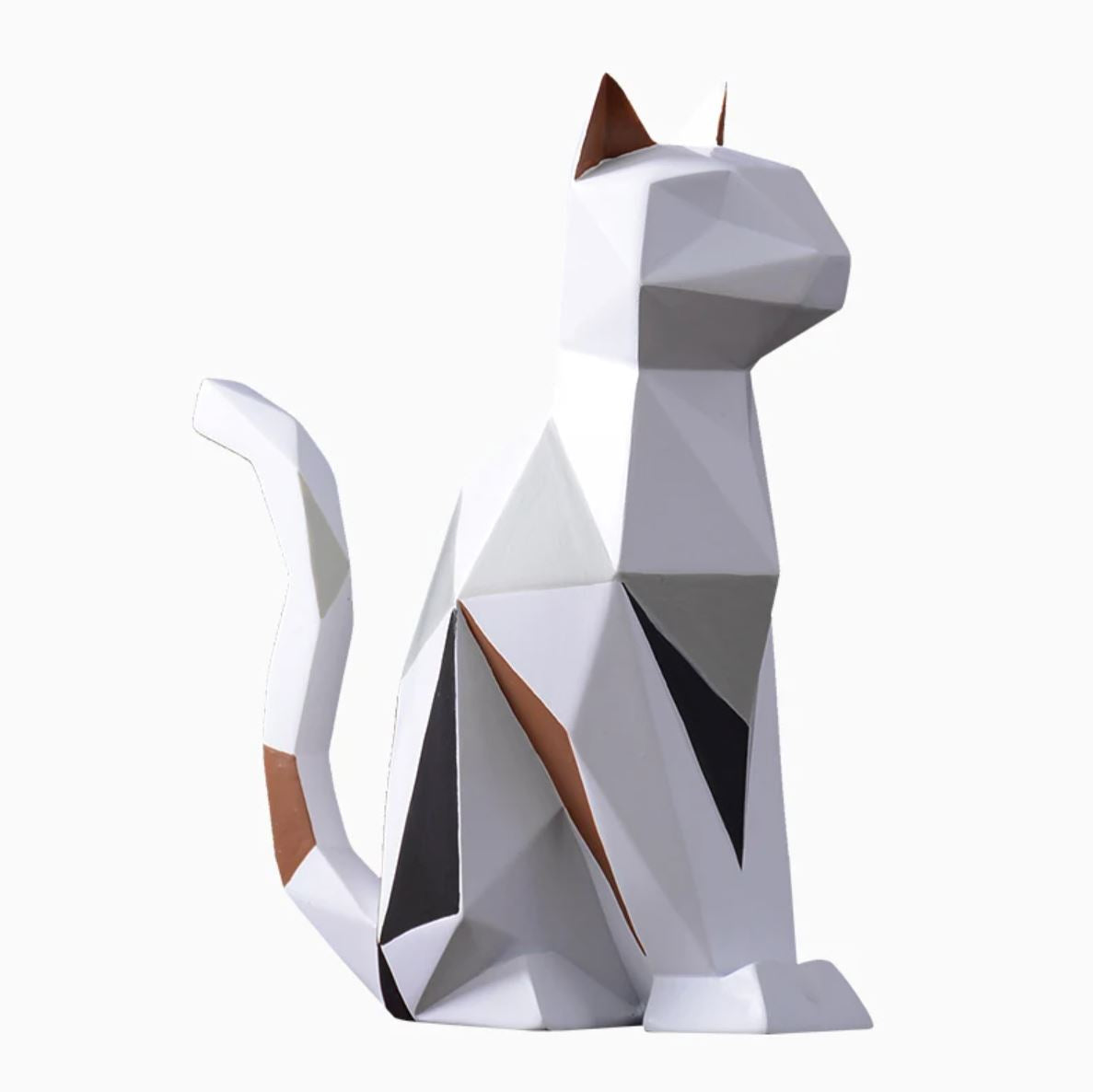 Origami Cat Statue 19 cm