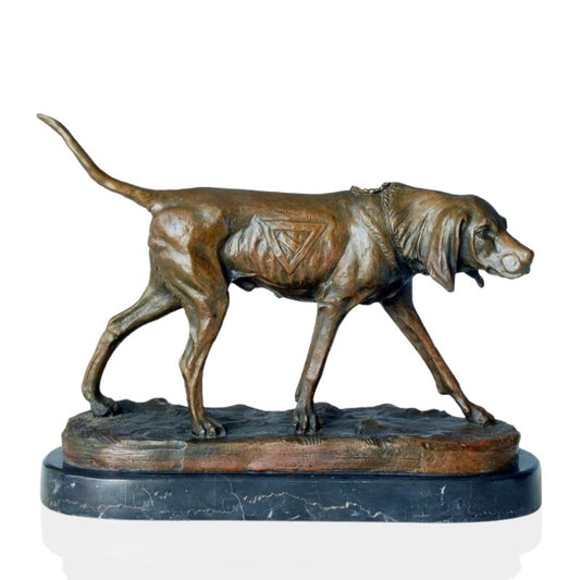 Bronze Hunting Dog 23 cm