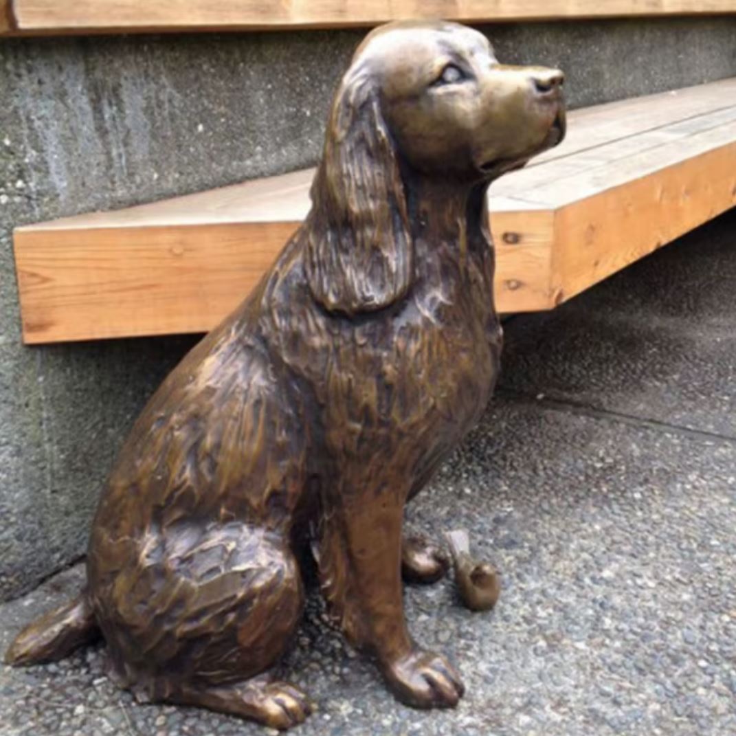 Spaniel Dog Statue for the Garden 18 cm