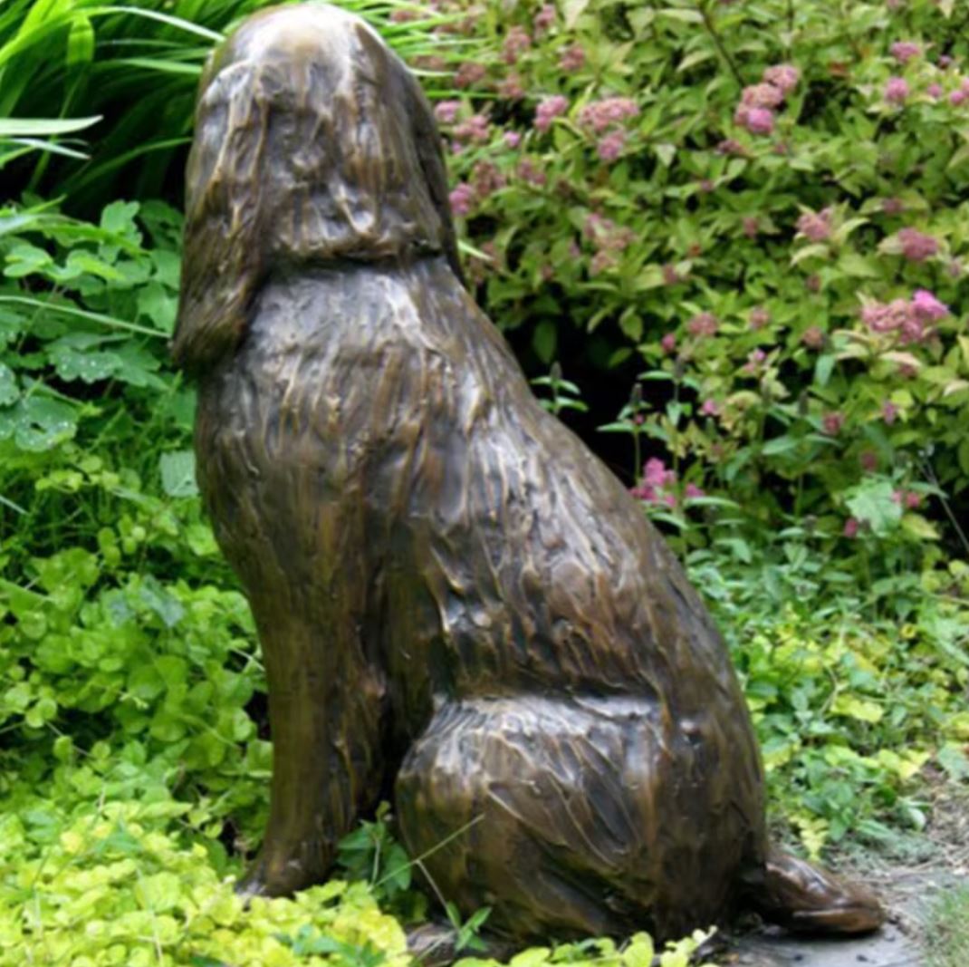 Spaniel Dog Statue for the Garden 18 cm
