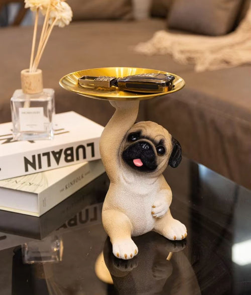 Dog Tray Statue 22 cm