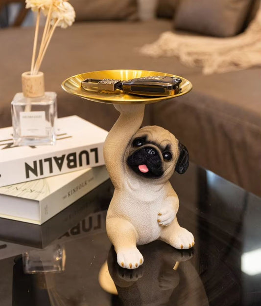 Dog Tray Statue 22 cm