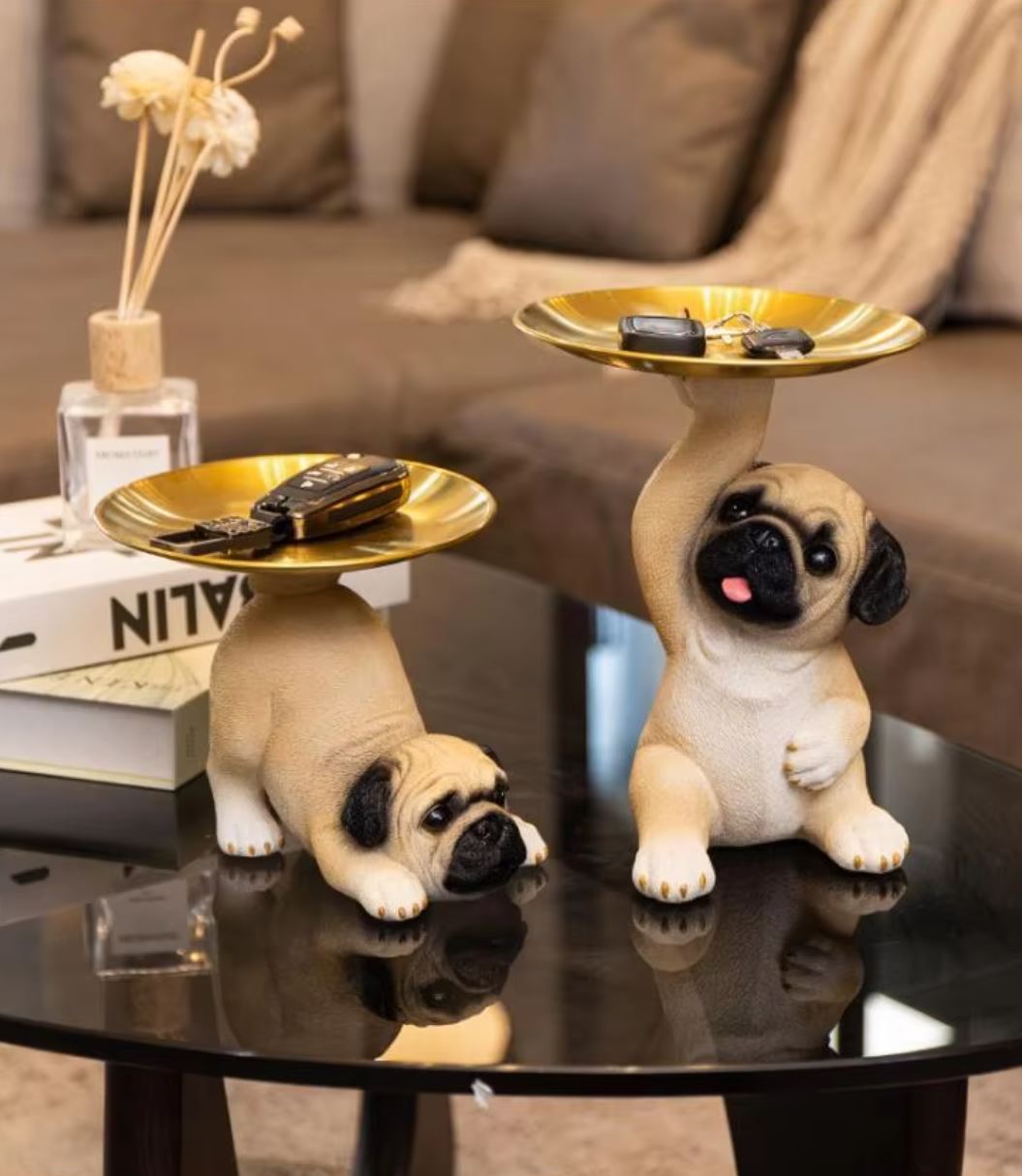 Dog Tray Statue 22 cm