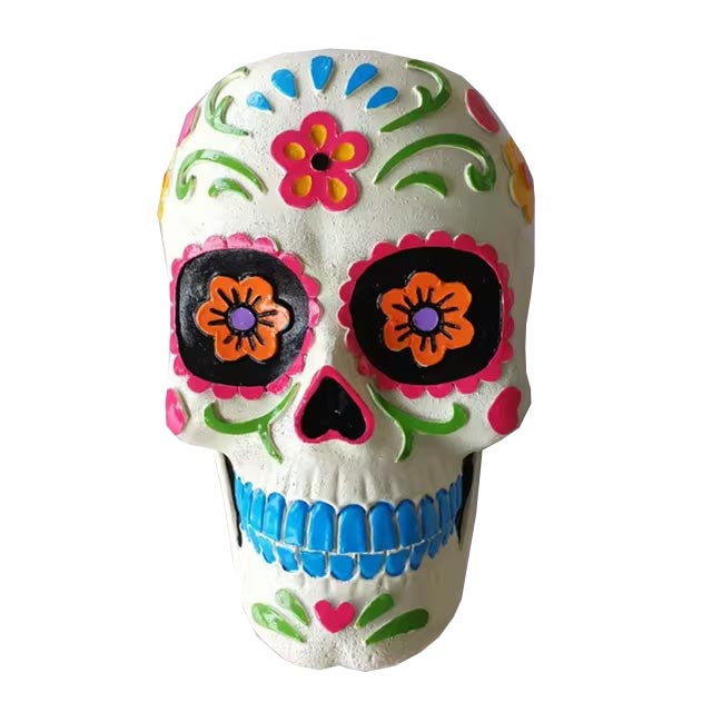 White Mexican Skull 12 cm
